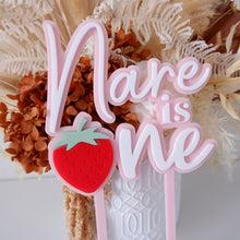 Load image into Gallery viewer, CUSTOM Berry First Cake Topper
