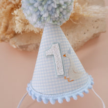 Load image into Gallery viewer, Blue One Silly Goose Party Hat