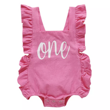 Load image into Gallery viewer, ONE Birthday Romper