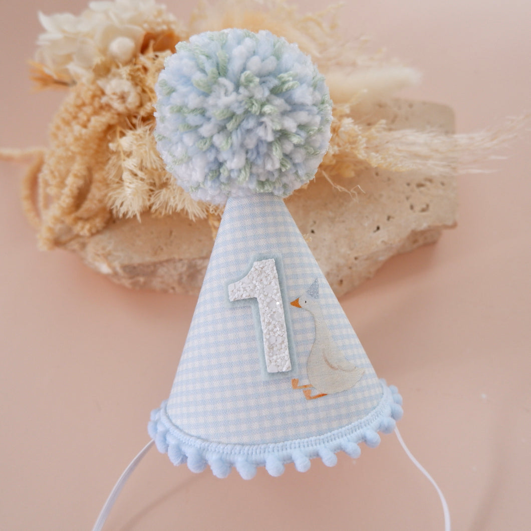 Blue One Silly Goose Party Hat