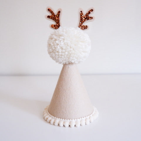 Boho Reindeer Party Hat