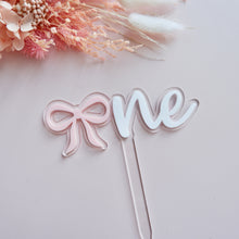 Load image into Gallery viewer, White Pink Bow Crown
