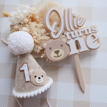 Load image into Gallery viewer, CUSTOM Nude Beary First Cake Topper
