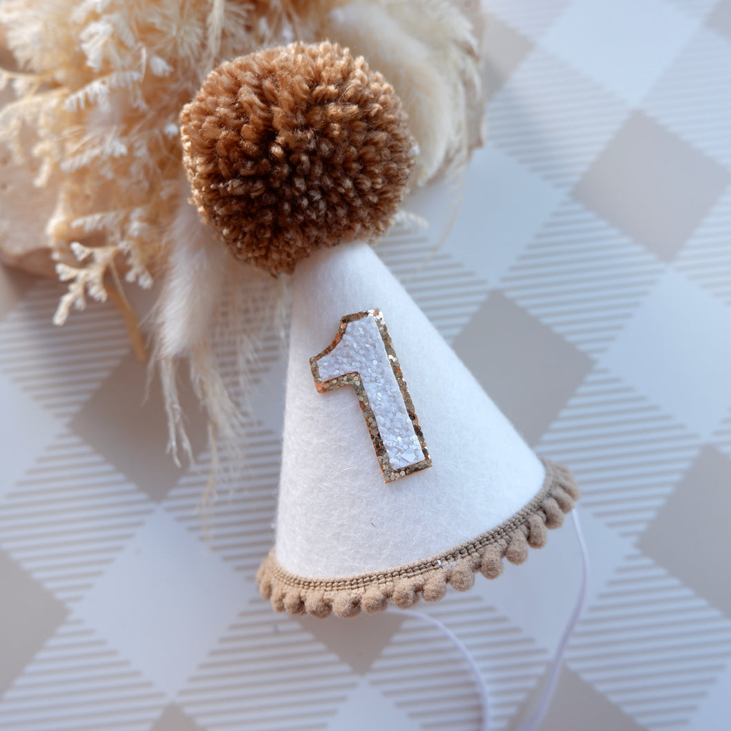 White Mocha Party Hat