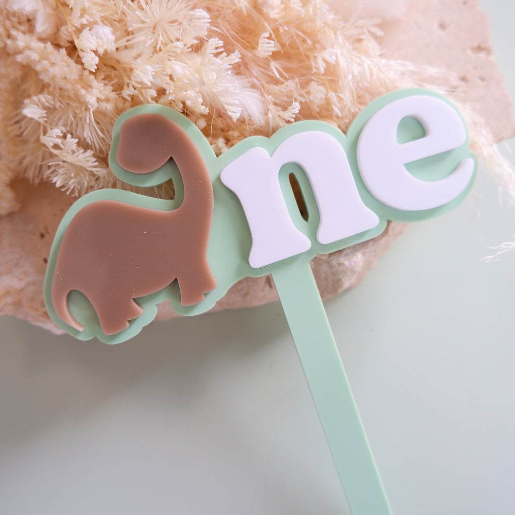 Dino One Cake Topper