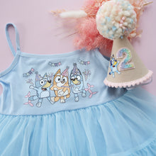 Load image into Gallery viewer, Girl Bluey Party Dress - Blue (exclusive limited edition)
