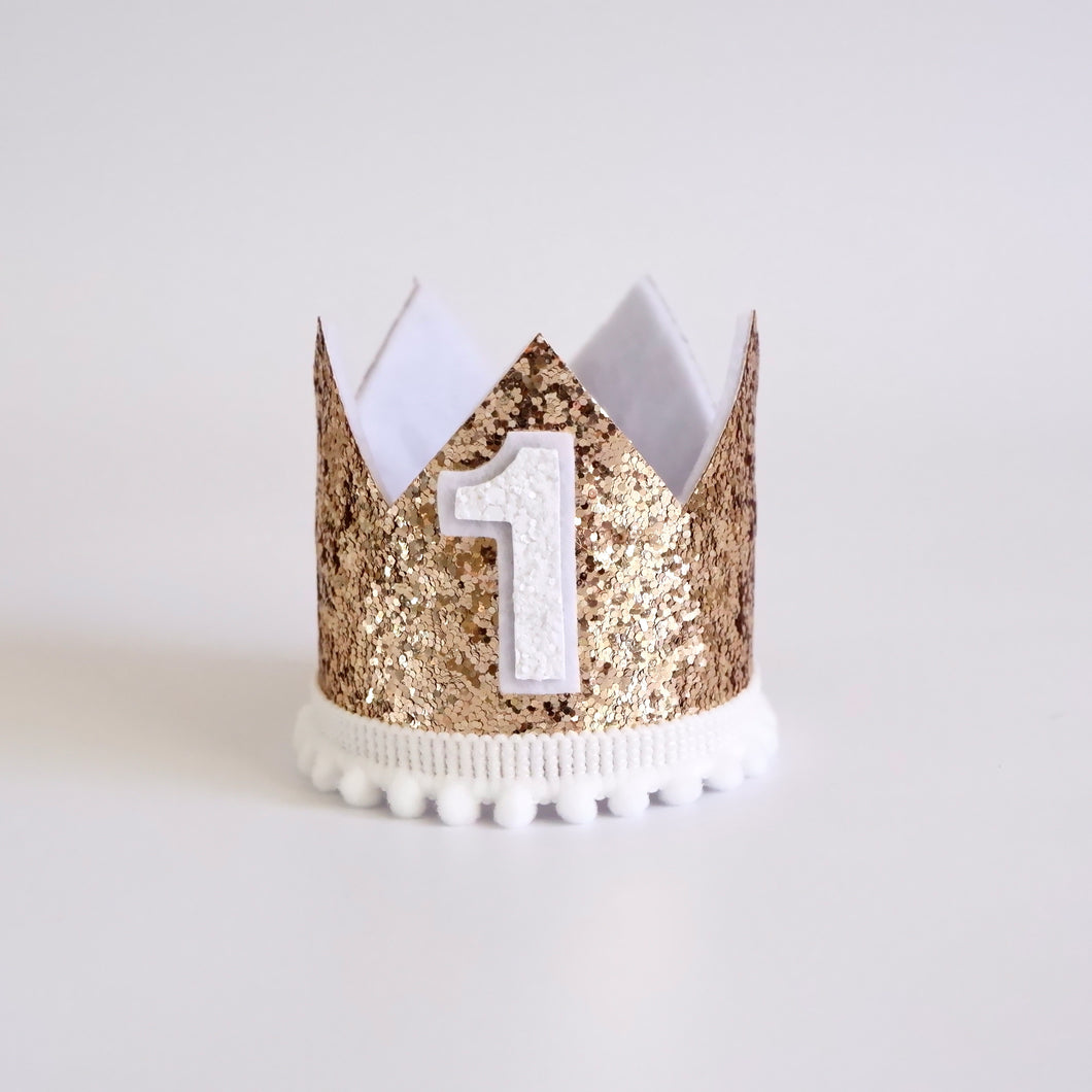 Gold White Crown