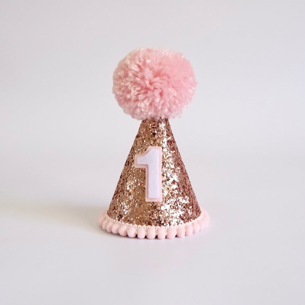 Rose Gold Pink Party Hat