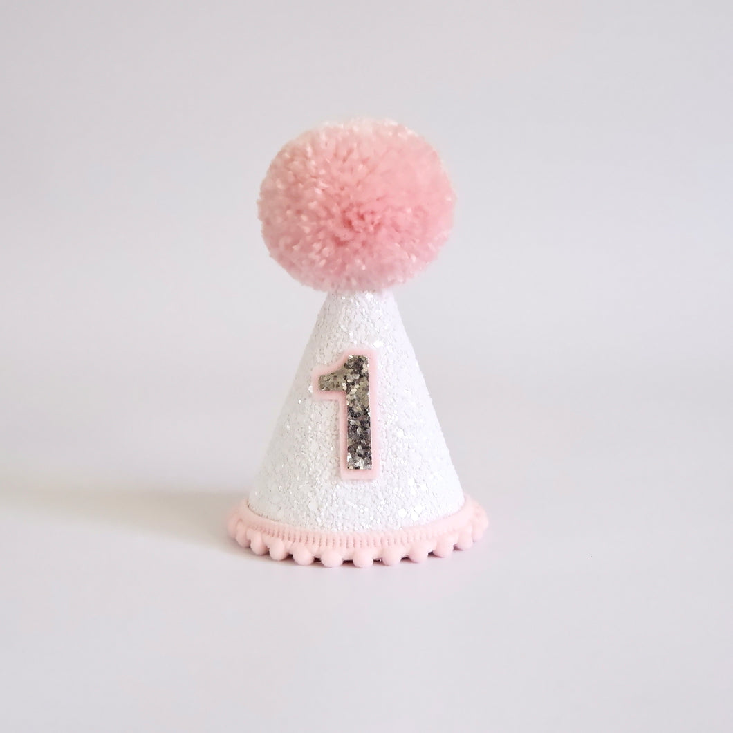 White Pink Party Hat